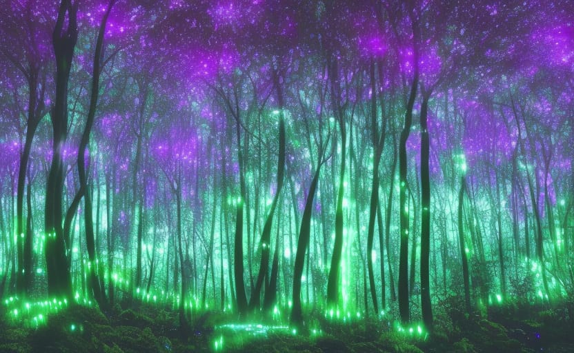 Forests of luminous flora